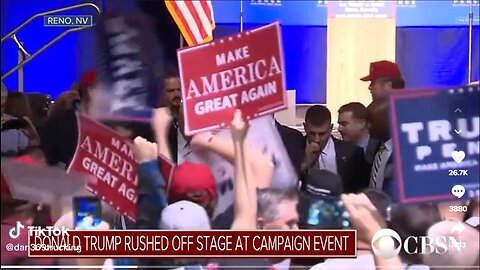 Donald Trump Rushed Off Stage at Campaign Event