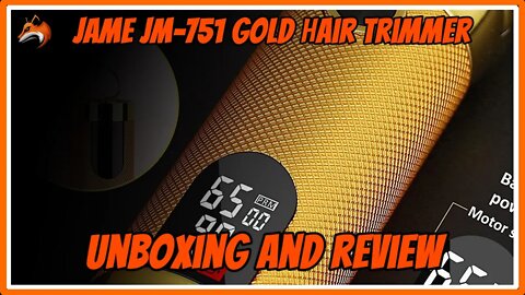 Jame JM-751 gold hair trimmer unboxing: Amazon's best budget trimmer??