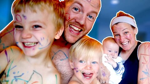 Our Toddlers Gave Themselves Tattoos (And Us Too!) | The Bogan Fam | Family Vlogs