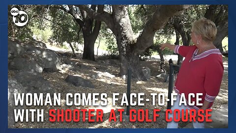 Camouflaged Airsoft shooter targets golfer at Ramona golf course