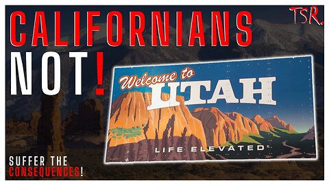 UTAH Governor Spencer Cox says, "STAY IN CALIFORNIA instead of coming as REFUGEES to Utah"!