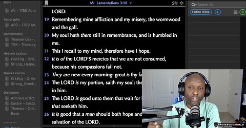 Lamentations 3 verse 13 through 24