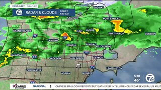 Detroit Weather: Early rain today; severe threat Wednesday