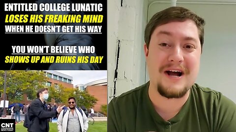 Entitled College Lunatic loses his freaking Mind when he doesn't get his way.