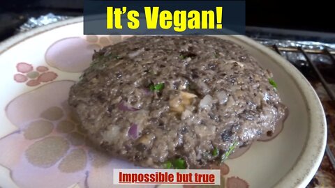 4 Ingredients #impossible ‘meaty’ #vegan burger.Mushroom’s the new meat #shorts #keto