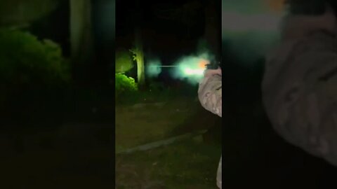 Olight PL TURBO 100yds offhand at night with a Sig P322 pistol
