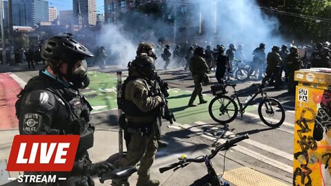 LIVE - Seattle Police Declare Riot After Protesters Set Fire to Construction Site