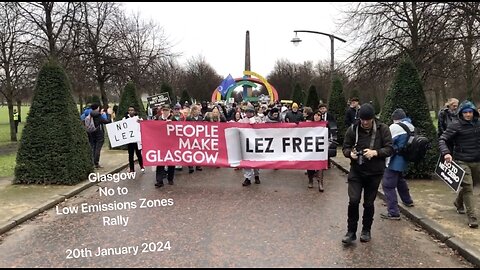Glasgow No to Low Emissions Zones Rally 20th January 2024