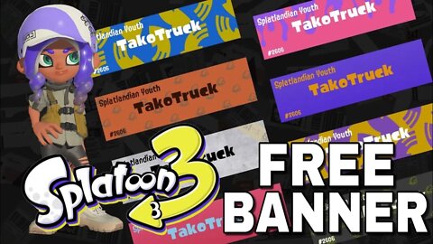 QUICK How To Get A FREE Banner In Splatoon 3