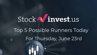 Top 5 Stocks to TRADE Today! (23rd of June)