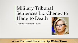 u.s. Military Sentences Liz Cheney to Hang to Death at GITMO
