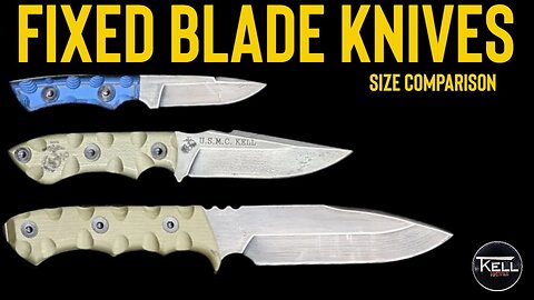 T.Kell Fixed Blade Knife 🔪 Size Comparison.mp4