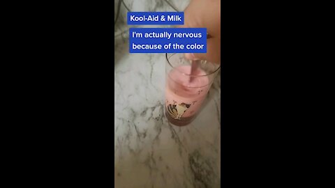 Kool-Aid powder mixed with milk