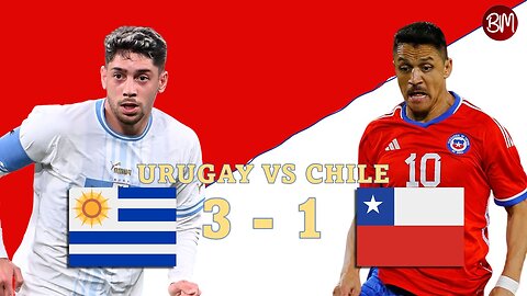Uruguay vs Chile 3-1 Resumen partido- Fecha 1 de las Eliminatorias 2026