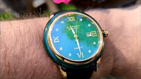 Real MEN Wear Aivasee: Green Quartz Men’s Watches Leather Wrist Strap Men Wristwatch Waterproof