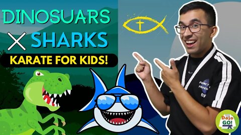 20 Min Christian Kids Karate | Dinosaurs X Sharks | What Does God Want Me To Do? | Dojo Go (Week 68)