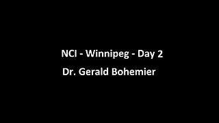 National Citizens Inquiry - Winnipeg - Day 2 - Dr. Gerald Bohemier Testimony