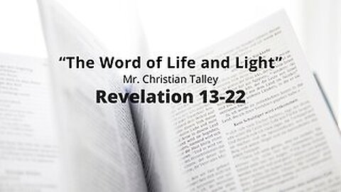 "The Word of Life and Light" April 7, 2024