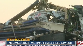Family files wrongful death lawsuit in medical helicopter crash