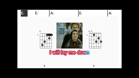 Simon & Garfunkel - Bridge over trouble water - (Chords & Lyrics like a Karaoke)