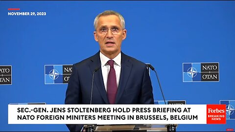 Just if you want to waste 22 minutes of your life on NATO´s Stoltenberg (Ukraine, Kosovo, Bosnia)