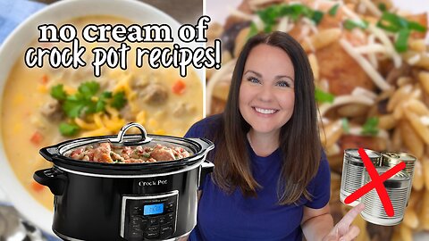 CROCK POT Recipes WITHOUT "Cream of" soups | BEST recipes without canned soup
