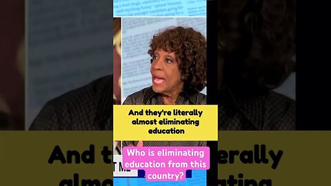 Maxine Waters rambles about education