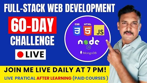 Full-Stack Web Development 60 Day Challenge - Lets Start Learning | Day 1