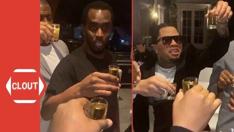 Diddy, Casanova & Gervonta Davis Make A Toast After Roc Nation Brunch!