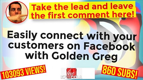 Easily connect with your customers on Facebook with Golden Greg