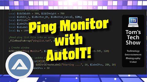Ping monitor with AutoIT