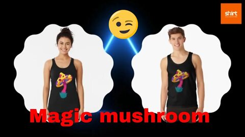 Hippie magic mushroom design