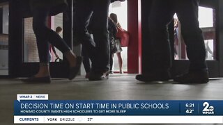 Howard County Public Schools vote to change school start time