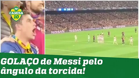 De ARREPIAR! Veja o GOLAÇO de falta de Messi pelo ângulo mais FO**!