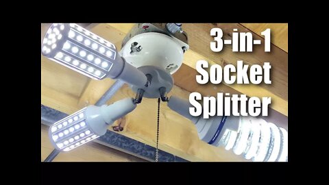 3-Way Light Bulb Socket Base Adapter Splitter Review