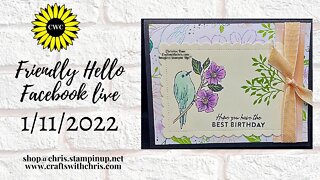 Friendly Hello Card using Stampin' up!