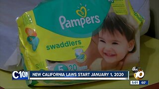 New California laws start Wednesday