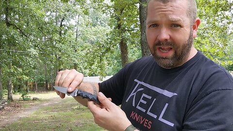 EDC concealed carry knife, tactical blade, T.Kell Combatant update with T-shirt giveaway contest.