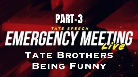 Tate Being Funny 🤣 | Emergency Meeting pt-3 #andrewtate