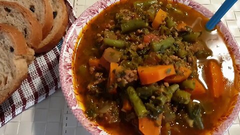 Hearty Italian Beef & Vegetables Soup/ A Simple & Delicious Soup / Zuppa di Carne e Verdure