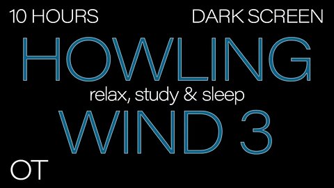 HOWLING WIND Sounds for Sleeping 2 | Relax |Study | BLACK SCREEN| Real Storm Sounds| SLEEP SOUNDS