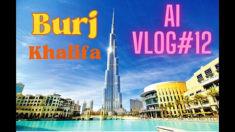 Walking on Air: Exploring Burj Khalifa's Sky-High Wonders | Artificial Intelligence Travel Vlog # 12