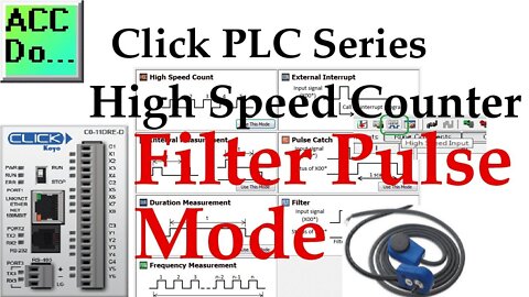 Click PLC High Speed Counter Input Filter Pulse Mode