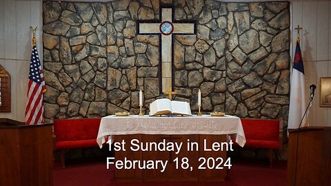 He Did Not Spare His Own Son - Mark 1:12-15 - 1st Sunday in Lent - February 18, 2024