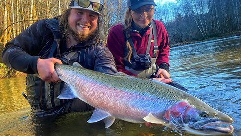 MONSTER STEELHEAD Fishing In The RAINFOREST!