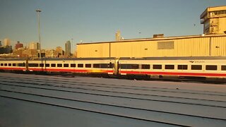 Departing from Chicago Union Station on the Amtrak Southwest Chief
