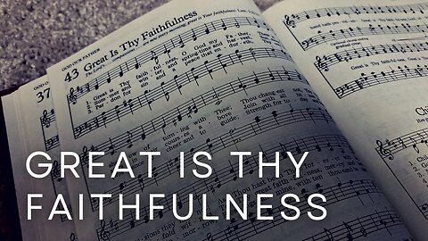 GREAT IS THY FAITHFULNESS / / Derek Charles Johnson / / Acoustic Cover / / Music Video