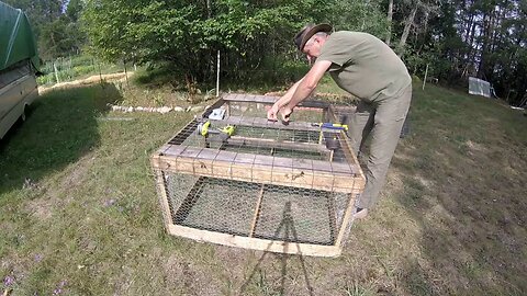 Rework Chicken Tractor & Rainy Day