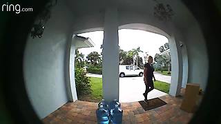 Surveillance video: Naples porch pirate
