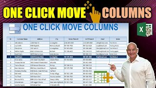 Learn How To Move Columns with just ONE CLICK in ANY Excel Table